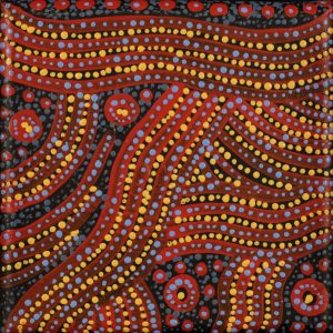 Wardapi Jukurrpa (Goanna Dreaming) - Yarripilangu by Warlukurlangu Artists