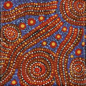 Wardapi Jukurrpa (Goanna Dreaming) - Yarripilangu by Warlukurlangu Artists