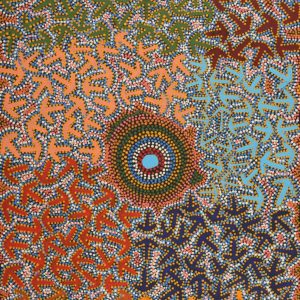 Yankirri Jukurrpa (Emu Dreaming) - Ngarlikirlangu by Jeffrey Jangala Gallagher