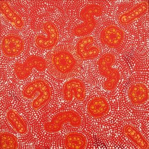Lukarrara Jukurrpa (Desert Fringe-rush Seed Dreaming) by Hilda Nakamarra Rogers