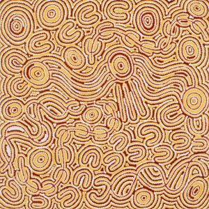 Majardi Jukurrpa (Hairstring Belt/Skirt or Tassel Dreaming) - Mina Mina by Madeleine Napangardi Dixon