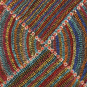 Yarla Jukurrpa (Bush Potato Dreaming) - Cockatoo Creek by Raymond Jupurrurla Leo