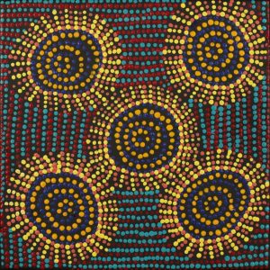 Jintiparnta Jukurrpa (Desert Truffle Dreaming) - Mina Mina by Tina Napangardi Martin