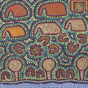 Ngurlu Jukurrpa (Native Seed Dreaming) by Dorothy Napurrurla Dickson