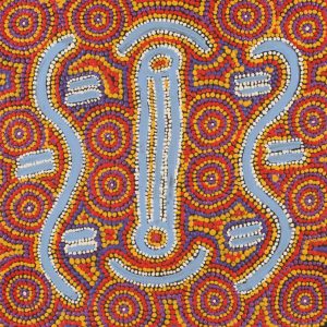 Ngapa Jukurrpa (Water Dreaming)  -  Puyurru by Renae Nakamarra Stevenson
