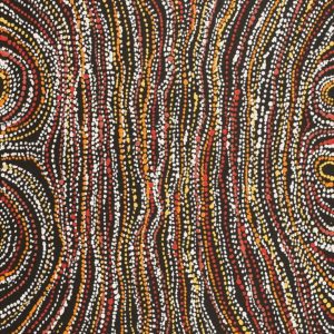 Ngapa Jukurrpa (Water Dreaming)  -  Pirlinyarnu by Sabrina Nangala Robertson
