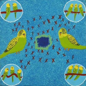 Ngatijirri Jukurrpa (Budgerigar Dreaming) by Julie Napaljarri Kitson
