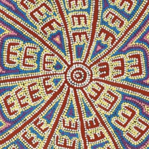 Janganpa Jukurrpa (Brush-tail Possum Dreaming)-  Mawurrji by Azaria Nampijinpa Robertson