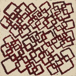 Ngapa Jukurrpa (Water Dreaming)  -  Puyurru by Agnes Nampijinpa Fry