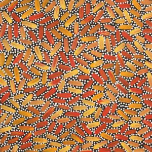 Ngapa Jukurrpa (Water Dreaming)  -  Puyurru by Chantelle Nampijinpa Robertson