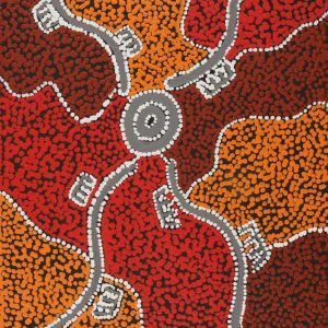 Wardapi Jukurrpa (Goanna Dreaming) - Yarripilangu by Sebastian Japanangka Williams