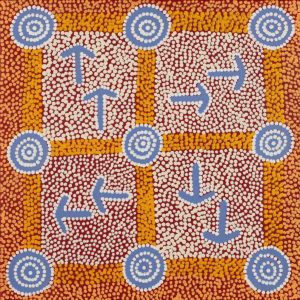 Yankirri Jukurrpa (Emu Dreaming) - Ngarlikirlangu by Michael Japaljarri Wayne