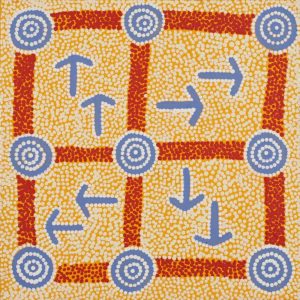 Yankirri Jukurrpa (Emu Dreaming) - Ngarlikirlangu by Michael Japaljarri Wayne