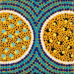 Wanakiji Jukurrpa (Bush Tomato Dreaming) by Warlukurlangu Artists