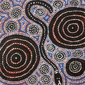 Warna Jukurrpa (Snake Dreaming) by Steven Jakamarra Oldfield