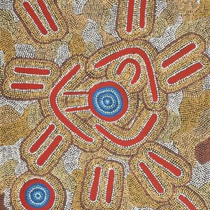 Watiya-warnu Jukurrpa (Seed Dreaming) by Jason Japaljarri Woods
