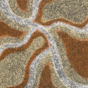 Ngurlu Jukurrpa (Native Seed Dreaming) by Senita Napangardi Granites