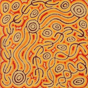 Majardi Jukurrpa (Hairstring Belt/Skirt or Tassel Dreaming) - Mina Mina by Madeleine Napangardi Dixon