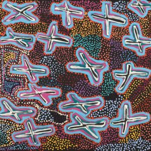 Ngatijirri Jukurrpa - Budgerigar Dreaming by Karen Barnes by Karen Napaljarri Barnes