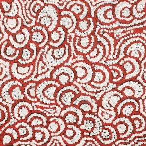 Lukarrara Jukurrpa (Desert Fringe-rush Seed Dreaming) by Melinda Napurrurla Wilson