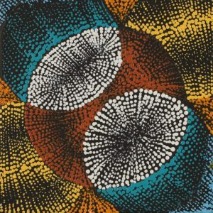 Jajutuma Jukurrpa (Caterpillar Dreaming) by Warlukurlangu Artists