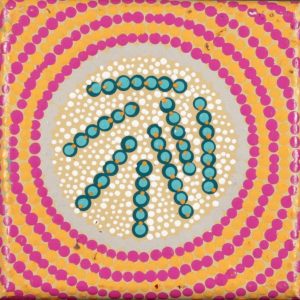 Wanakiji Jukurrpa (Bush Tomato Dreaming) by Warlukurlangu Artists