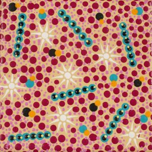 Wanakiji Jukurrpa (Bush Tomato Dreaming) by Warlukurlangu Artists