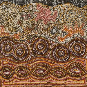 Wanakiji Jukurrpa (Bush Tomato Dreaming) by Selma Napanangka Tasman