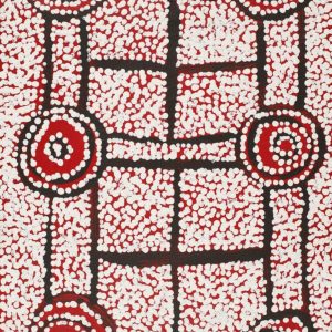 Ngapa Jukurrpa (Water Dreaming)  -  Puyurru by Shane Jampijinpa Brown