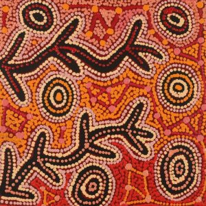 Warlukurlangu Jukurrpa (Fire country Dreaming) by Theo (Faye) Nangala Hudson