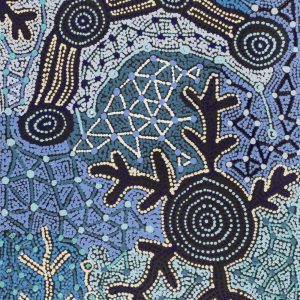 Warlukurlangu Jukurrpa (Fire country Dreaming) by Theo (Faye) Nangala Hudson