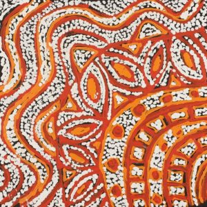 Ngapa Jukurrpa (Water Dreaming)  - Mikanji by Juliette Nampijinpa Brown