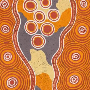 Napaljarri-warnu Jukurrpa (Seven Sisters Dreaming) by Brenda Armstrong