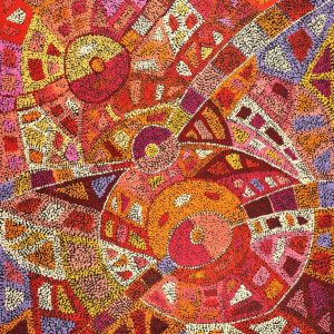 Ngapa Jukurrpa (Water Dreaming)  -  Puyurru by Clarissa Nangala Williams