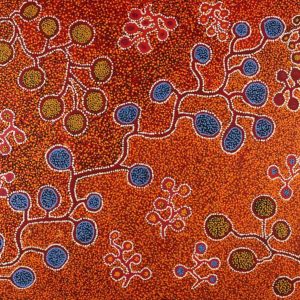 The Seven Sisters - Anangu Pitjantjatjara Yankunytjatjara Jukurrpa by Joshua Jungarrayi Brady