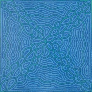 Yarla Jukurrpa (Bush Potato Dreaming) - Cockatoo Creek by Justine Nakamarra Nelson