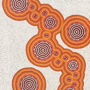 Pamapardu Jukurrpa (Flying Ant Dreaming)  - Warntungurru by Kara Napangardi Ross