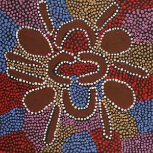 Watiya-warnu Jukurrpa (Seed Dreaming) by Elsie Nampijinpa Moore