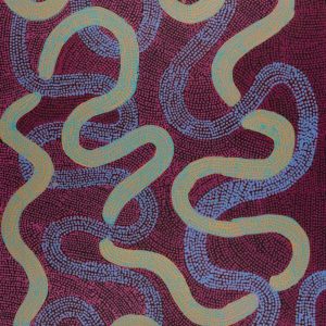 Warlukurlangu Jukurrpa (Fire country Dreaming) by Vanetta Nampijinpa Hudson