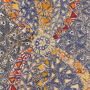 Lukarrara Jukurrpa (Desert Fringe-rush Seed Dreaming) by Hilda Nakamarra Rogers
