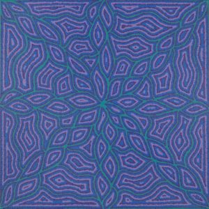 Yarla Jukurrpa (Bush Potato Dreaming) - Cockatoo Creek by Justine Nakamarra Nelson