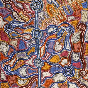 Ngapa Jukurrpa (Water Dreaming)  -  Puyurru by Evelyn Nangala Robertson
