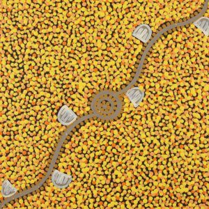 Wardapi Jukurrpa (Goanna Dreaming) - Yarripilangu by Melissa Napangardi Williams