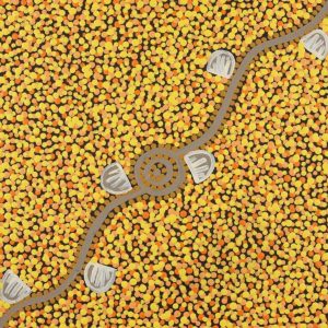 Wardapi Jukurrpa (Goanna Dreaming) - Yarripilangu by Melissa Napangardi Williams