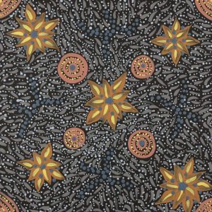 Warlukurlangu Jukurrpa (Fire country Dreaming) by Jacinta Nampijinpa Dixon