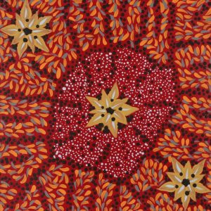 Warlukurlangu Jukurrpa (Fire country Dreaming) by Jacinta Nampijinpa Dixon