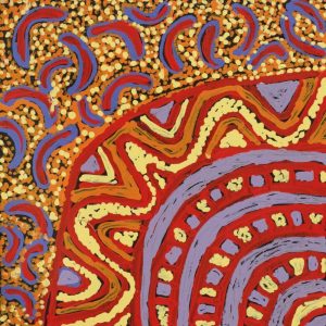 Ngapa Jukurrpa (Water Dreaming)  - Mikanji by Juliette Nampijinpa Brown