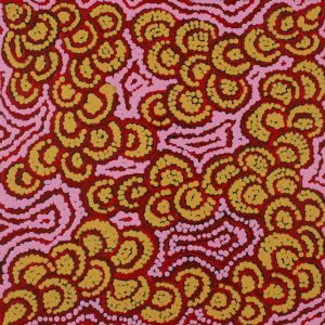 Lukarrara Jukurrpa (Desert Fringe-rush Seed Dreaming) by Melinda Napurrurla Wilson