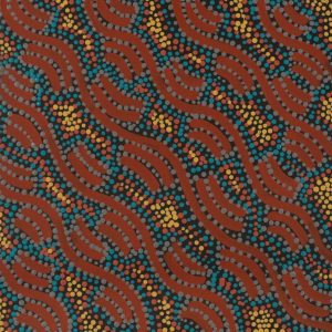 Yarla Jukurrpa (Bush Potato Dreaming) - Cockatoo Creek by Justine Nakamarra Nelson