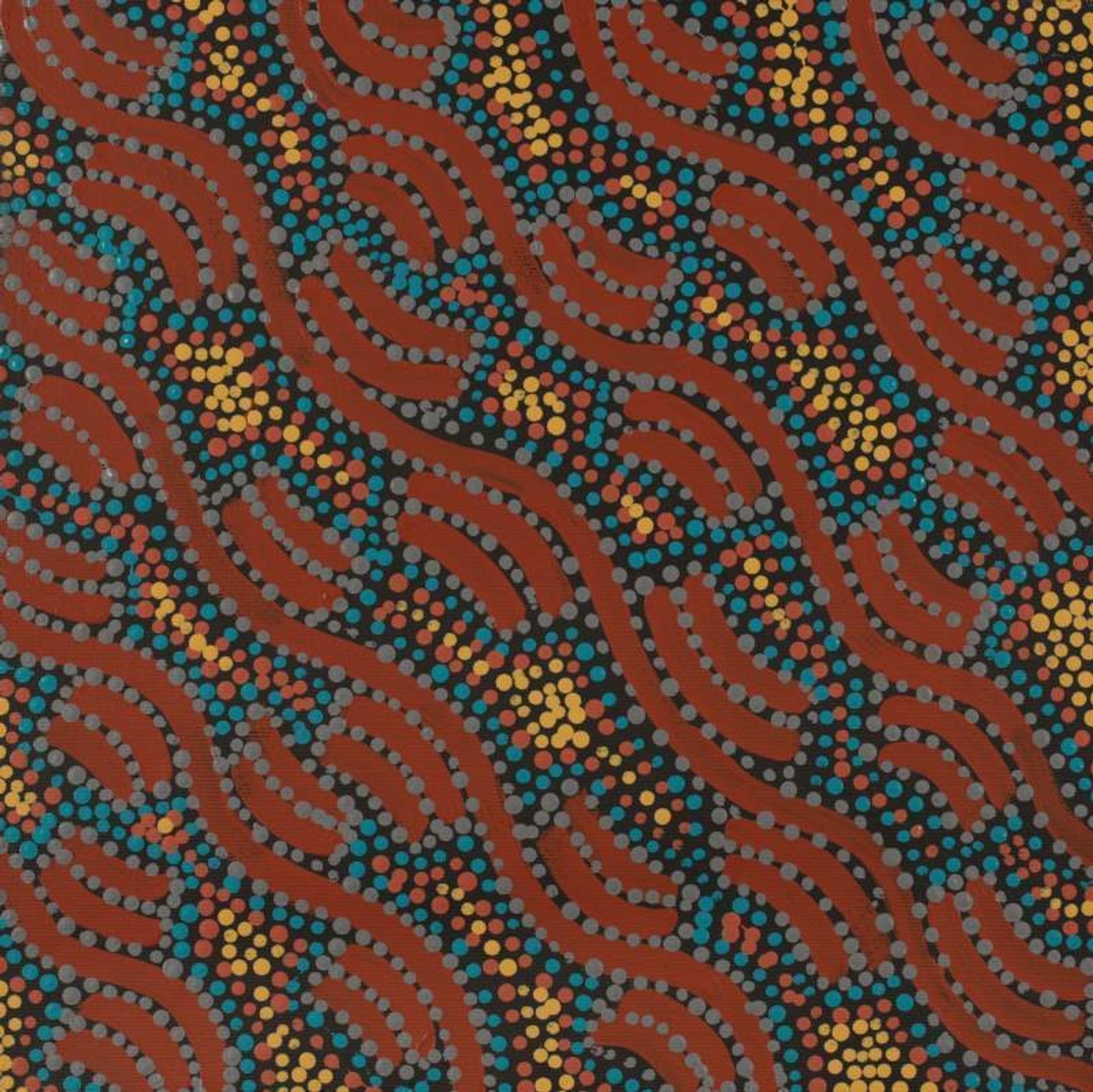 Yarla Jukurrpa (Bush Potato Dreaming) - Cockatoo Creek by Justine Nakamarra Nelson